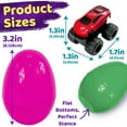 thumbnail image 2 of Stargo 24 Pk 3.2" Large Colorful Prefilled Easter Eggs with toys - Racing Cars mini Vehicles pull-back cars, Bright Plastic Easter Eggs Filled Basket Fillers Egg Hunts Party Favors, Boys Goodie Bags, 2 of 6