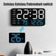 thumbnail image 5 of Reloj electrónico para muebles de oficina en casa, reloj despertador digital multifuncional, reloj LED con pantalla de fecha y temperatura, reloj digital, 5 of 6