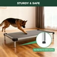 thumbnail image 7 of FXW TitanNest Chew-Proof Elevated Dog Bed, Raised Cot for Indoor/Outdoor/Camping Use, Durable & Washable Padded Pet Bed for Large Dogs, 47.0" L x 29.0" W x 7.3" H, Gray, 7 of 7