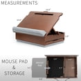 thumbnail image 4 of SideKiix Wooden Tilting Lap Desk with Internal Storage and Slide-Out Mouse Pad, 4 of 8