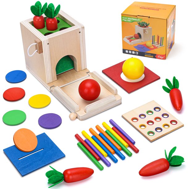 Dikence Montessori Wooden Toys Gifts 3YearOld Baby Sensory Toys for 1 2 3 Year Old Girls Boys