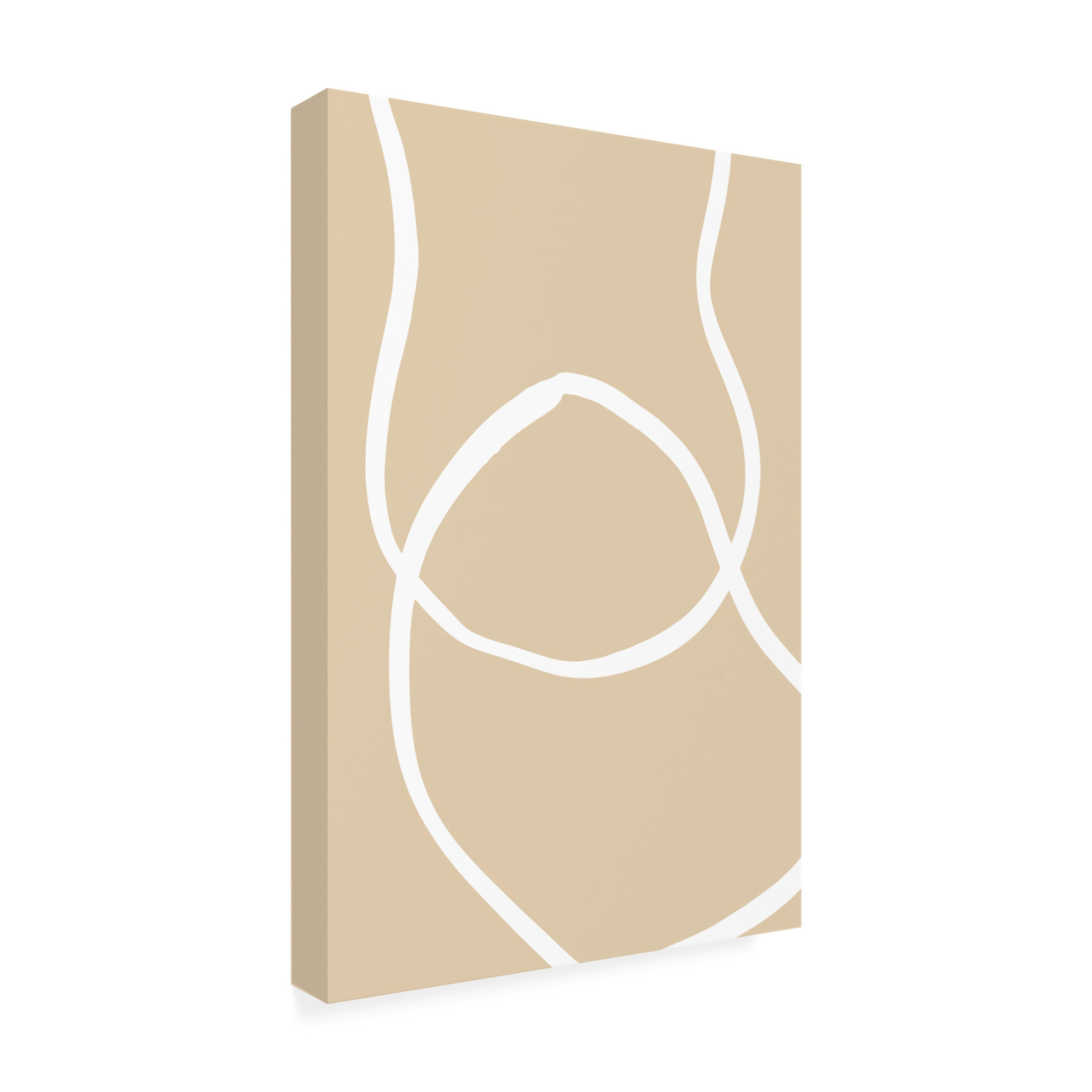 Pictufy Studio 'Beige Lines 4' Canvas Art - 16 x 24 Inches