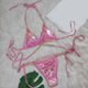 thumbnail image 2 of Trajes de Baño de Bikini de Mujer de Color Sólido Sexy de Moda Dividido con Pantalones, Nylon de Corte Alto para la Piscina de Playa Y las Vacaciones de Verano, 2 of 9