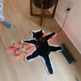 thumbnail image 2 of Fortune Tapis de Noël Bande Lumineuse Tapis de Sol en Forme de Chat Noir, 2 of 8