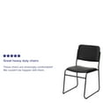 thumbnail image 5 of Flash Furniture HERCULES Series 500 lb. Capacity High Density Black Vinyl Stacking Chair with Sled Base, 5 of 13