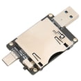 thumbnail image 3 of Lector De Tarjetas CFExpress, Soporte De 10 Gbps, Lector De Tarjetas USB 3.1 De Interfaz Dual De 2 TB Ampliamente Utilizado Para Teléfono Para Computadora Para Tipo C, 3 of 8