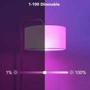 Govee Smart LED Bulbs A19 800LM, 9W RGBWW Color-Changing Light Bulbs, E26 Base, 2-Pack, WiFi + Bluetooth