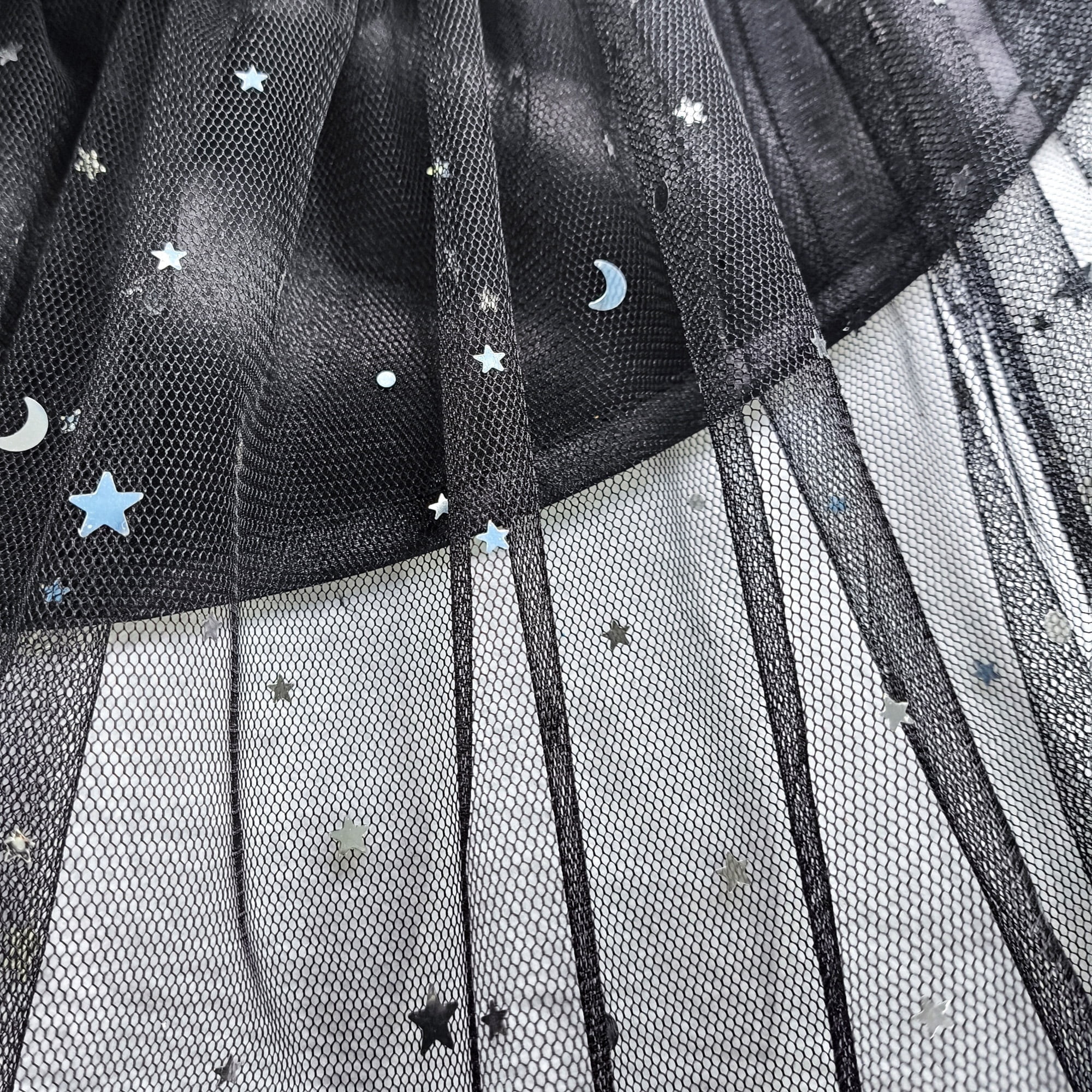 Star Witch Hat Costume Accessory for Adults, Black and Silver, Halloween by Way To Celebrate