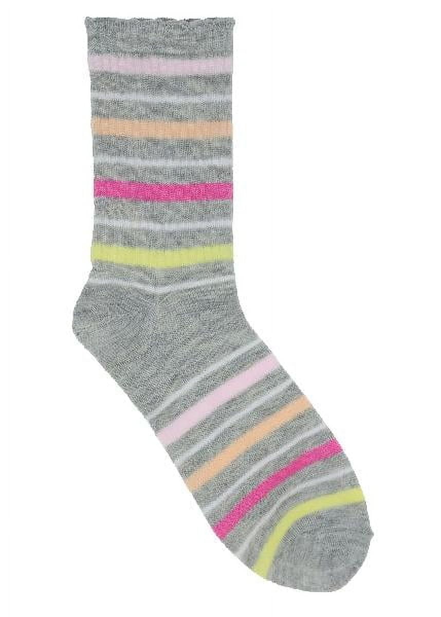 Wonder Nation Girls Crew Socks 6PK Mad Love