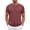 Red, variant on GENTS BLISS Short Sleeve Henley Men Shirts Crew Neck T shirts for Men Casual Printed Face Shirts for Men