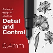 Sharpie Pens, Felt Tip Pens, Fine Point (0.4mm), Black, 2 Count