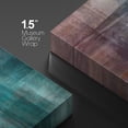 thumbnail image 4 of wall26 Canvas Print Wall Art Brown &amp; Teal Paint Stroke Color Blocks Abstract Shapes Digital Art Modern Art Chic Scenic Colorful Multicolor Dark for Living Room, Bedroom, Office - 12"x18&quot, 4 of 5