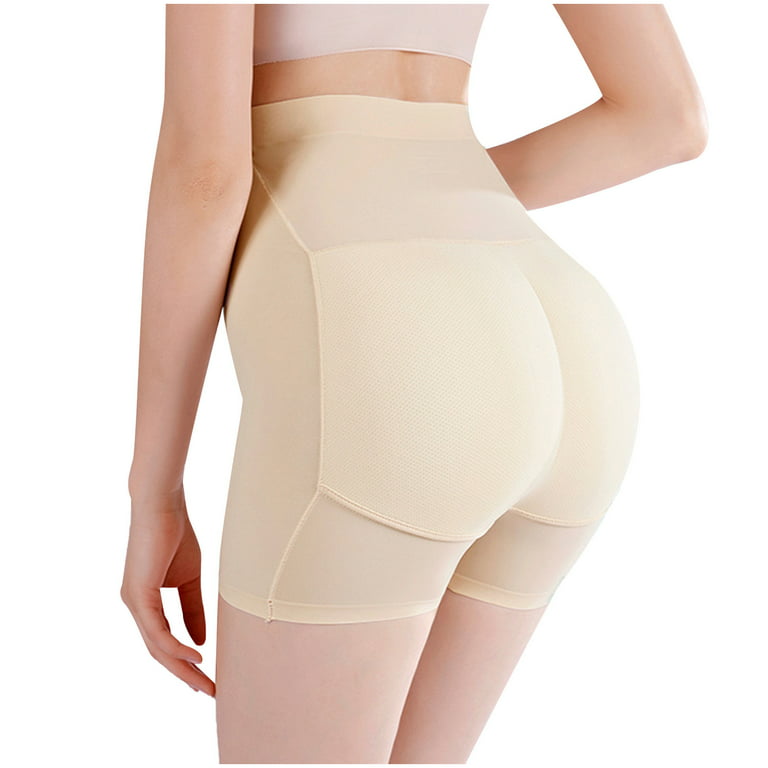 JGGSPWM Butt Lifter Padded Shapewear High Waist Hip Enhancer Pads Shorts  Women Seamless Underwear Tummy Control Panty Butt Compression Belly Trainer  Beige L 