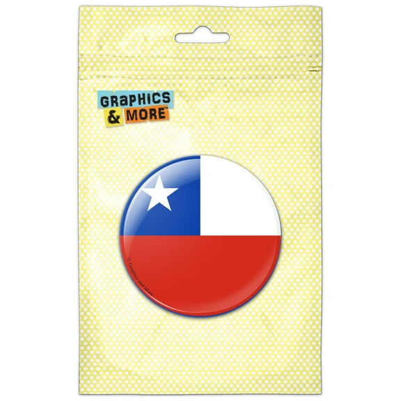 Chile National Country Flag Pinback Button Pin Badge