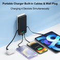 thumbnail image 4 of Cargador portátil AONIMI de 13800 mAh con cables integrados y enchufe de CA, 4 of 9