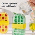 thumbnail image 6 of Shoreew Water Bottle Ice Tray with Straw One-Click Release 2-in-1 Ice Cube Mold & Kettle Portable Water Bottle Vertical Ice Cube Tray for Freezer, 6 of 7