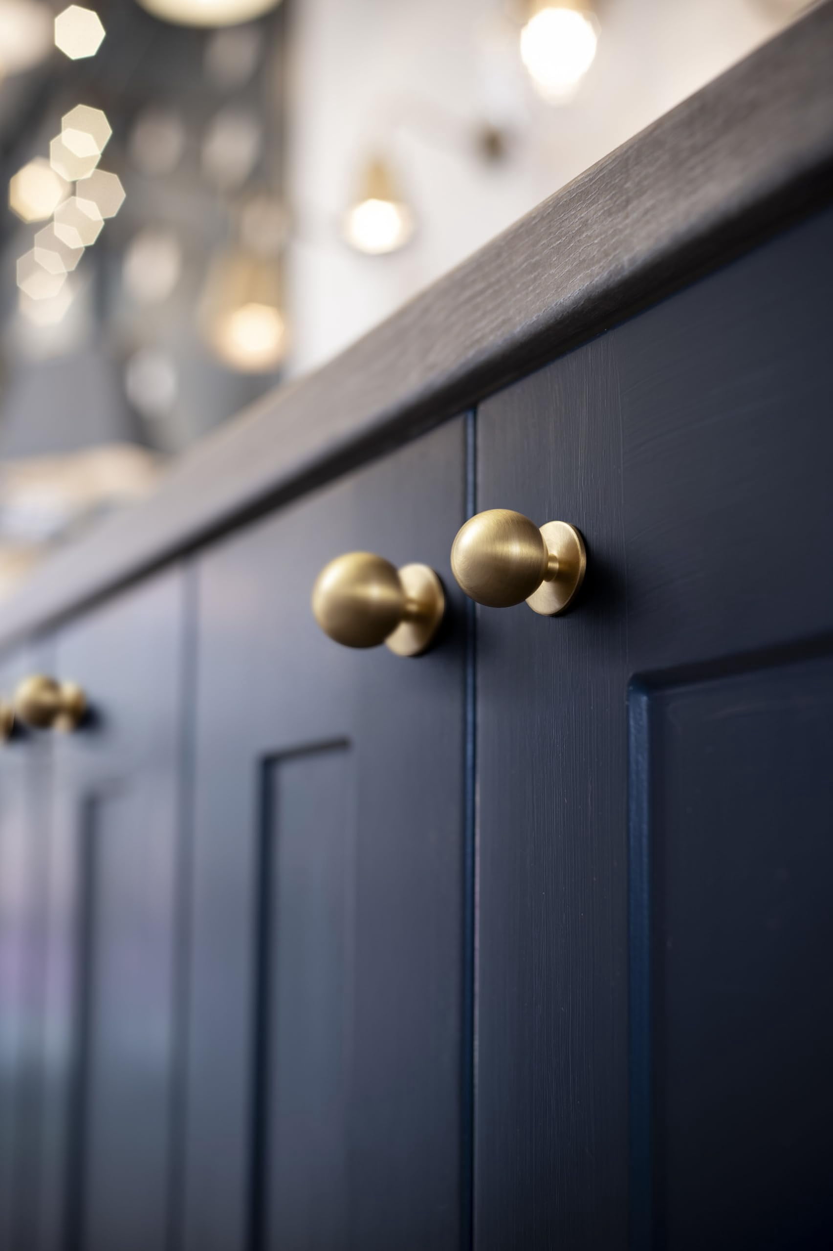 Set of 12 -Sleek Round Antique Brass Cabinet Knobs - Retro and Minimalist Hardware for Stylish Home Enhancement - 1 Inch Diameter