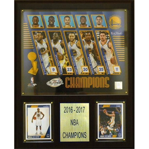 C & I Collectables 1215NBA17 12 x 15 Po NBA Golden State Warriors 2016-2017 NBA Champions Plaque
