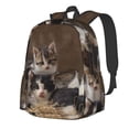 thumbnail image 1 of Disketp Cat Family Mochila Escolar de Gran Capacidad y Peso Ligero, Mochila de Viaje Ideal para Escuela, Trabajo y Uso Diario, Cómoda y con Estilo, 1 of 8