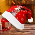 thumbnail image 4 of MAIHAN-Christmas Hat for Adults, Cute Red Deer Funny Christmas Hat for Adults Holiday Xmas Hats for New Year Party Headwear, Striped Design for Holiday Parties(G-Purple,S), 4 of 5