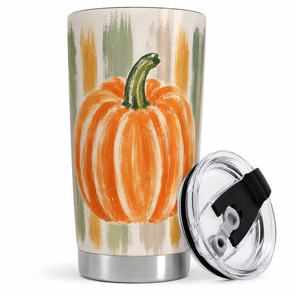 Autumn Pumpkin 20oz Tumbler, Stainless Steel Insulated Drinkware