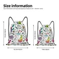 thumbnail image 5 of Yiaed Fun Animal with Unicorn Print Drawstring Bags Drawstring Backpack Bulk String Back Pack Gym Sport Bag-Medium, 5 of 5