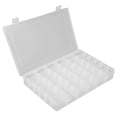 thumbnail image 3 of Transparent Plastic Storage Box with Clear Lid & Removable Dividers – Portable Organizer for Jewelry, Beads, Screws, and Small Parts – Reusable Home, 3 of 4