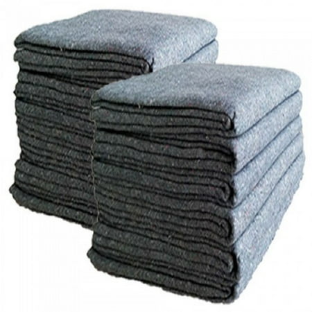 Uboxes Textile Moving Blankets, 54x72in, 24 Pack, 3mm Thick