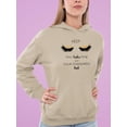 thumbnail image 2 of Lashes Long Standards High Hoodie Women -Image by Shutterstock, Female x-Large, 2 of 4