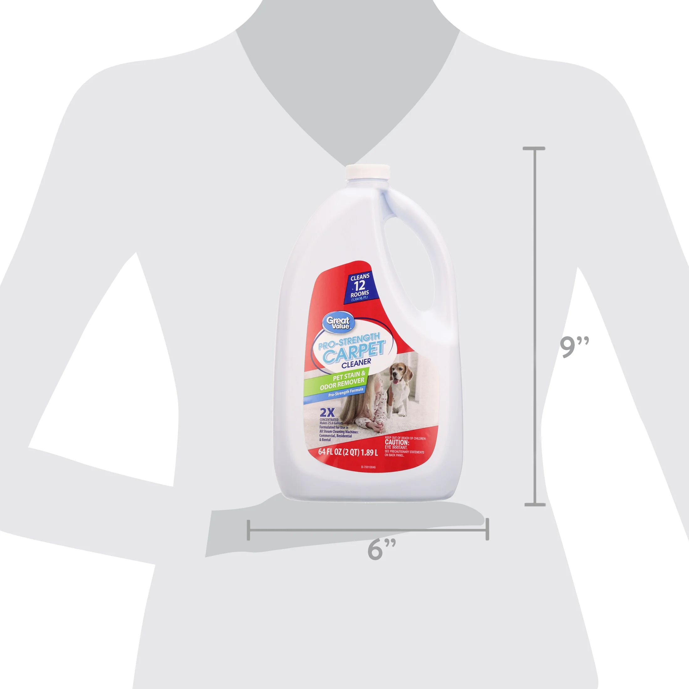 Great Value Pet Stain Pro-Strength Odor Remover, 64 fl oz