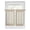 White Cream, variant on Beige Geometric Tier Curtains 45 Inches Long, Brown Greek Key Design Burlap Modern Art Window Treatment Curtain Drapes, Window Half Privacy Curtains for Bedroom Bathroom, 42"x45", 2 Panels
