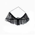 thumbnail image 2 of Halloween Boho Macrame Wall Hanging, Fringe Woven Pumpkin & Bat Shape Tapestry, Cotton Rustic Fall Indoor Decor for Bedroom, Living Room, Mantel (1PC, C), 2 of 9