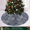 thumbnail image 6 of FMSHPON Easter Tree Skirt Colorful Eggs Bunny Xmas Christmas Tree Skirt Stand Mat for Holiday Party Decoration Indoor Outdoor 48 inches, 6 of 6