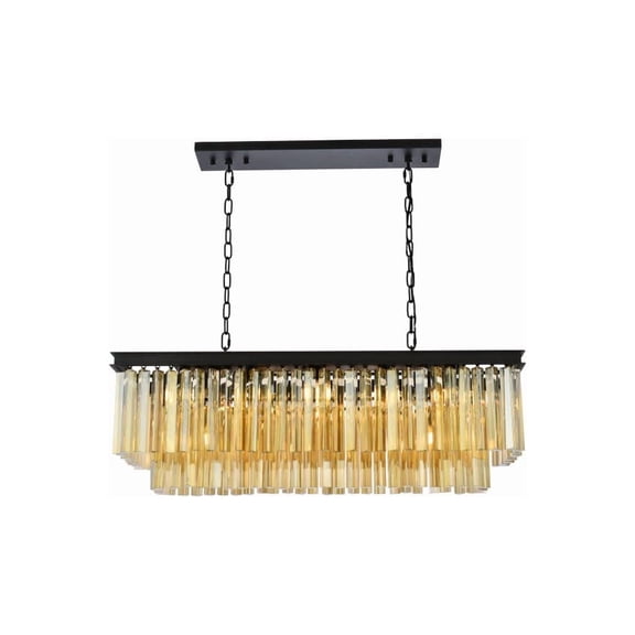 Elegant Lighting Sydney 40" 12 Light Royal Crystal Chandelier