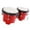 Red, variant on 4" 5" Percussion Bongos Drum Set Percussion Instrument Tunable African Hand Drum for Professionals Boys Girls Adults Gifts Black