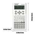 thumbnail image 3 of TOPRenddon Standard Function Basic Calculator, 12 Digit Desktop Calculator with Large LCD Display, Battery Power School Calculator, White, 3 of 6