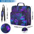 thumbnail image 2 of FORMRS Zipper Binder with Shoulder Strap 2-inch Ring 500 Sheet Capacity File Bag, Dark Mushrooms Pattern, 2 of 5