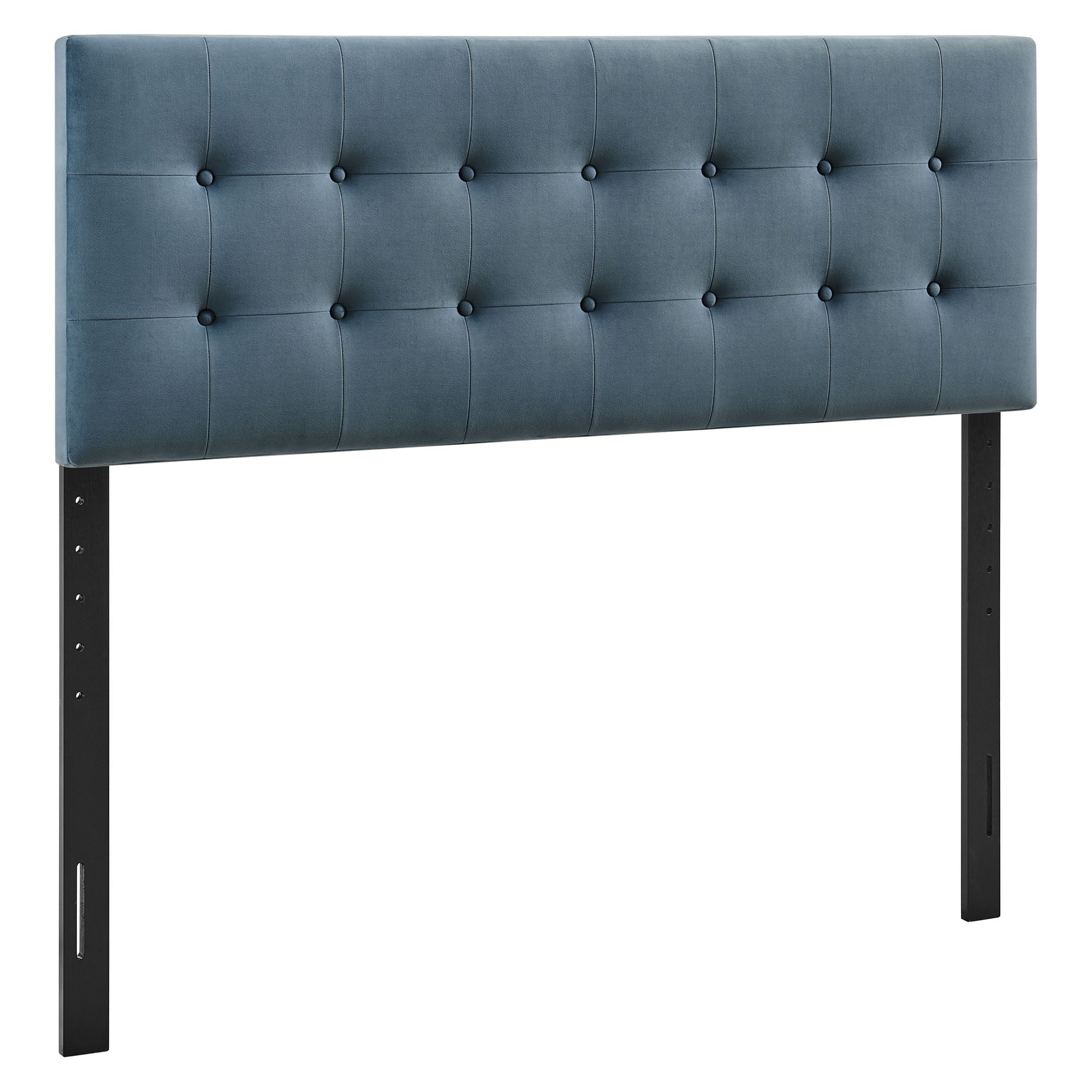 Emily Stain-Resistant Performance Velvet Full Size Headboard in Cadet Blue