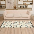 thumbnail image 2 of Yayeee Runner Rug for Bedroom 2'x6' Machine Washable Hallway Non Slip Mat, Beige Leaves Plaid, 2 of 8