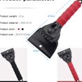 thumbnail image 2 of 2Pcs Ice Scraper Car Snow Scraper avy-Duty Frost and Snow Removal for Cars Windshield and Window Black and Red, 2 of 8