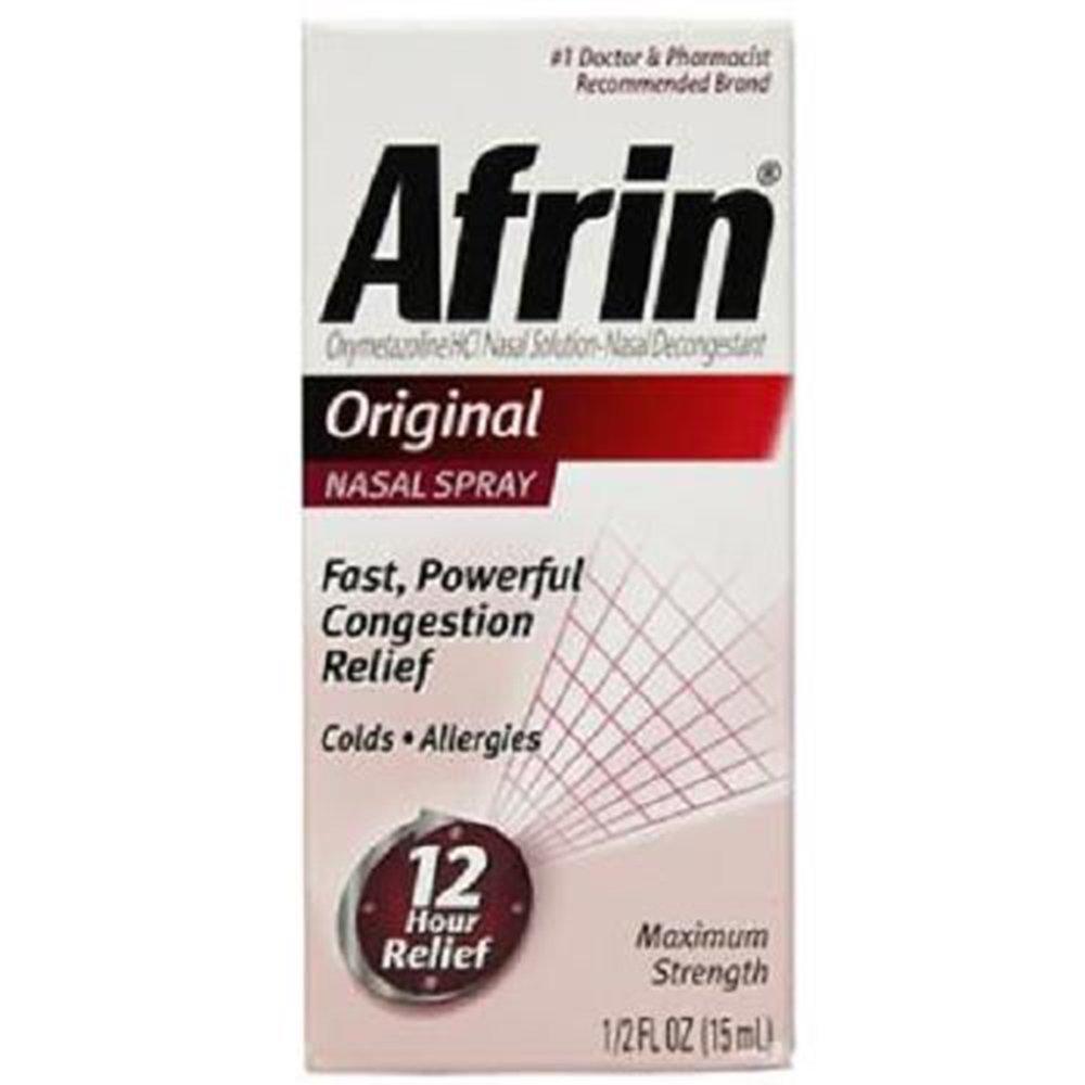 AFRIN NASAL DECONGESTANT SPRAY 0.5 oz