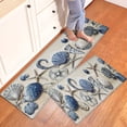 thumbnail image 3 of YIMEIS Seashell Starfish Ocean Decor Fall Kitchen Mats Set of 3,Xmas Winter Seasonal Farmhouse Home Seasonal Decorations Rugs for Floor - 16''*24'' and 20''*30'' and 17''*47'' in, 3 of 10