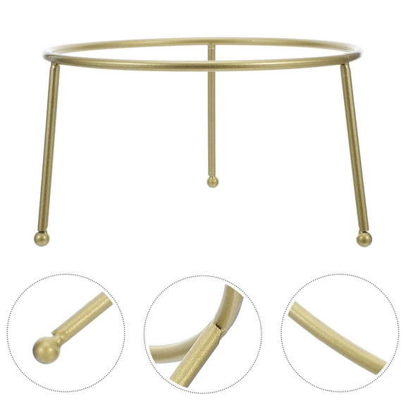 LOLIPPYY Golden Metal Globe Display Stand for Garden Decor with Elegant and Sphere Holder