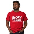 thumbnail image 5 of Glory to God Jesus Christ Faithful Men's Graphic T Shirt Tees Brisco Brands S, 5 of 6