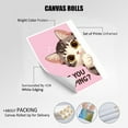 thumbnail image 2 of Funny Dog Cat Bathroom Canvas Wall Art Are You Pooping Poster Cute Animal Poster  Canvas Print Artwork for Toilet Nursery Decor, 2 of 7