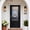 Black, variant on Sunrinx 36" x 80" Fiberglass Front Entry Door Slab Only, Right-Hand Inswing, Brown, 3/4 Lite Double-Pane Cloud & Clear Low-E Glass
