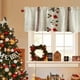 thumbnail image 4 of Cortinas Cortas Bordadas con Motivos Navideños | Decoración Festiva | Cortinas Decorativas Estilo Campestre para Cafeterías | Poliéster | Blanco | 140×45 Cm | 1 Cortina, 4 of 6