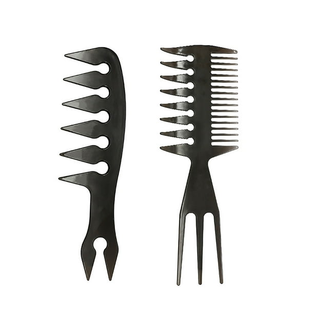 SlickedBack Professional Styling Comb For Men Static Hair Brush 2 PCS