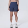 thumbnail image 5 of IWRICH High Waisted Biker Shorts for Women Tummy Control Lift Gym Workout Athletic Shorts Yoga Pants Light Blue S, 5 of 9