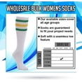thumbnail image 5 of Yacht & Smith 26 Inch Wholesale Women's Tube Socks, Women's Cotton Referee Sport Socks Size 9-11, 5 of 7